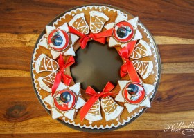 Perníkový adventní věnec