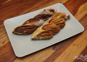 Pletený koláč s nutellou